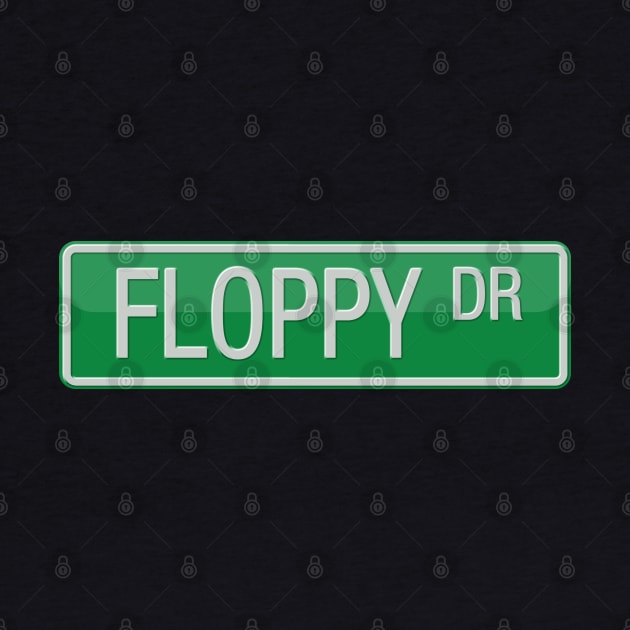 Floppy Drive Road Sign by reapolo